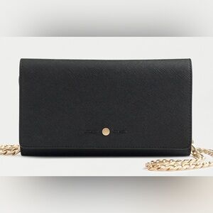 Jcrew Convertible wallet bag with chain strap in leather